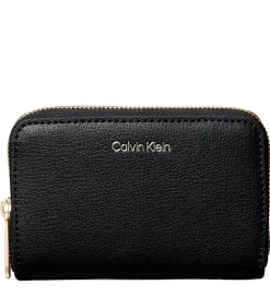 Calvin Klein Foil Logo Medium Zip Around black New