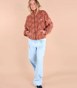 Oxbow Full zip polaire imprimée PANDORA brown Discount