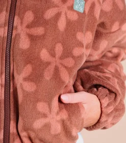 Oxbow Full zip polaire imprimée PANDORA brown Discount
