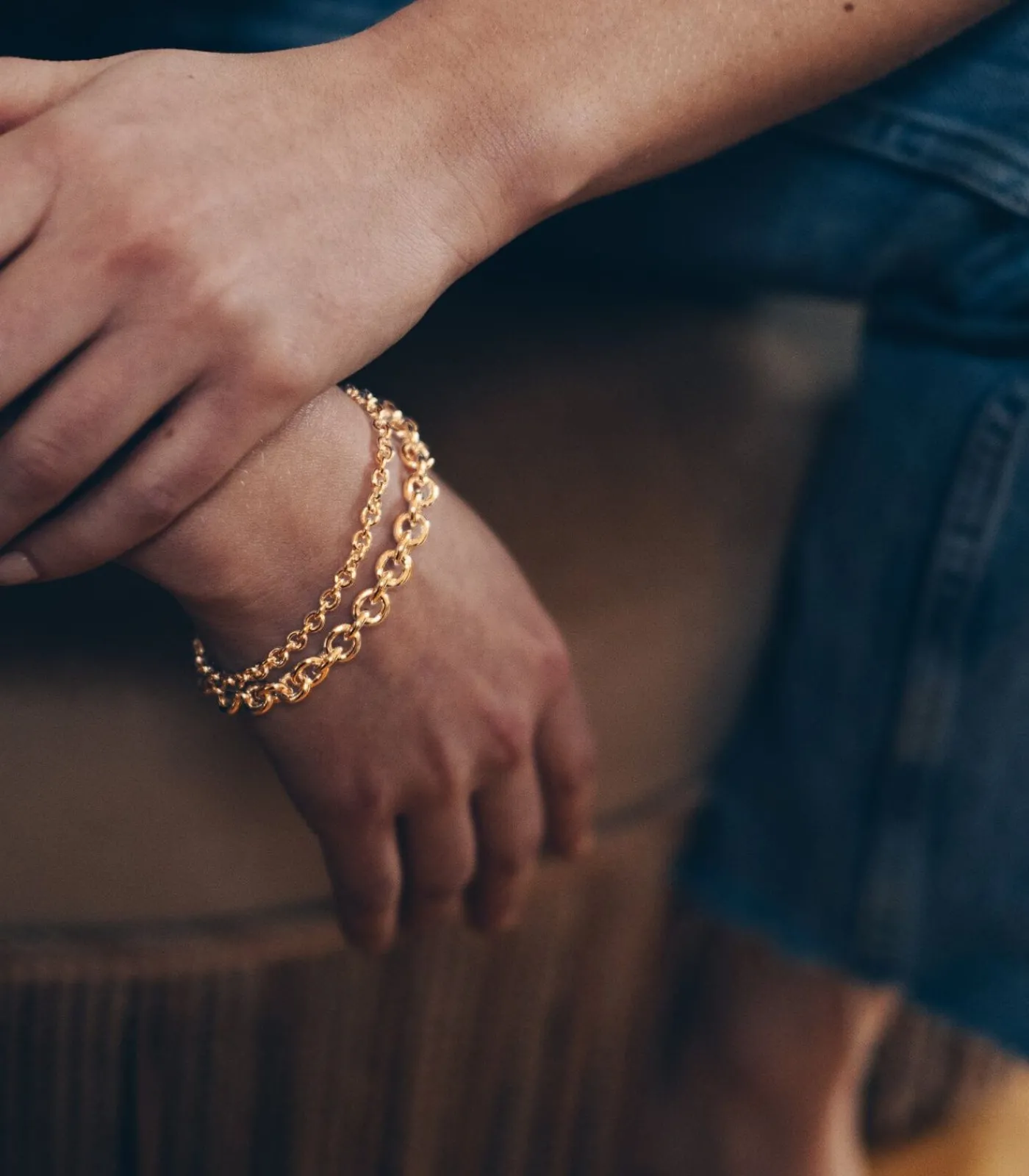 Monsieur Simone Gaston Maxi-armband Goud gold Outlet
