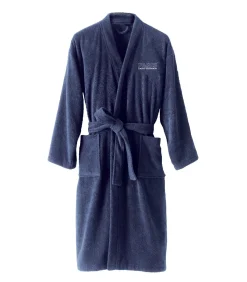 PSG Geborduurde badjas met kimonokraag 100% katoen, Paris Saint Germain PARISIAN blue Online