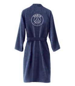 PSG Geborduurde badjas met kimonokraag 100% katoen, Paris Saint Germain PARISIAN blue Online