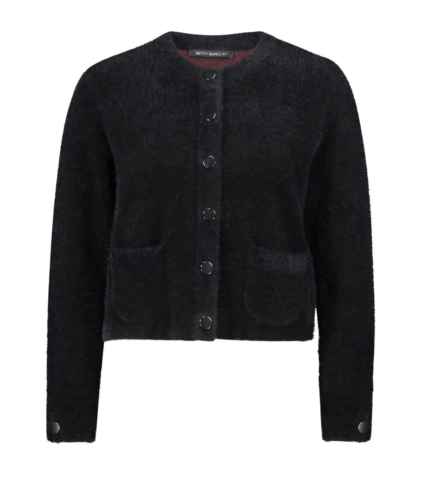 Betty Barclay Gebreid vest black New