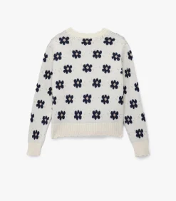 Koton Gebreid vest met bloemenmotief beige