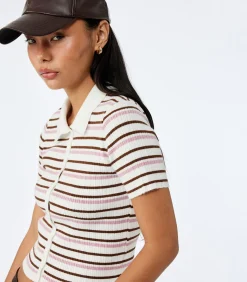 Koton Gebreide blouse brown New