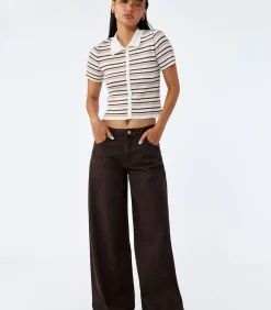Koton Gebreide blouse brown New
