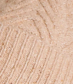 La Fée Maraboutée Gebreide bruine muts met pailletten brown Hot