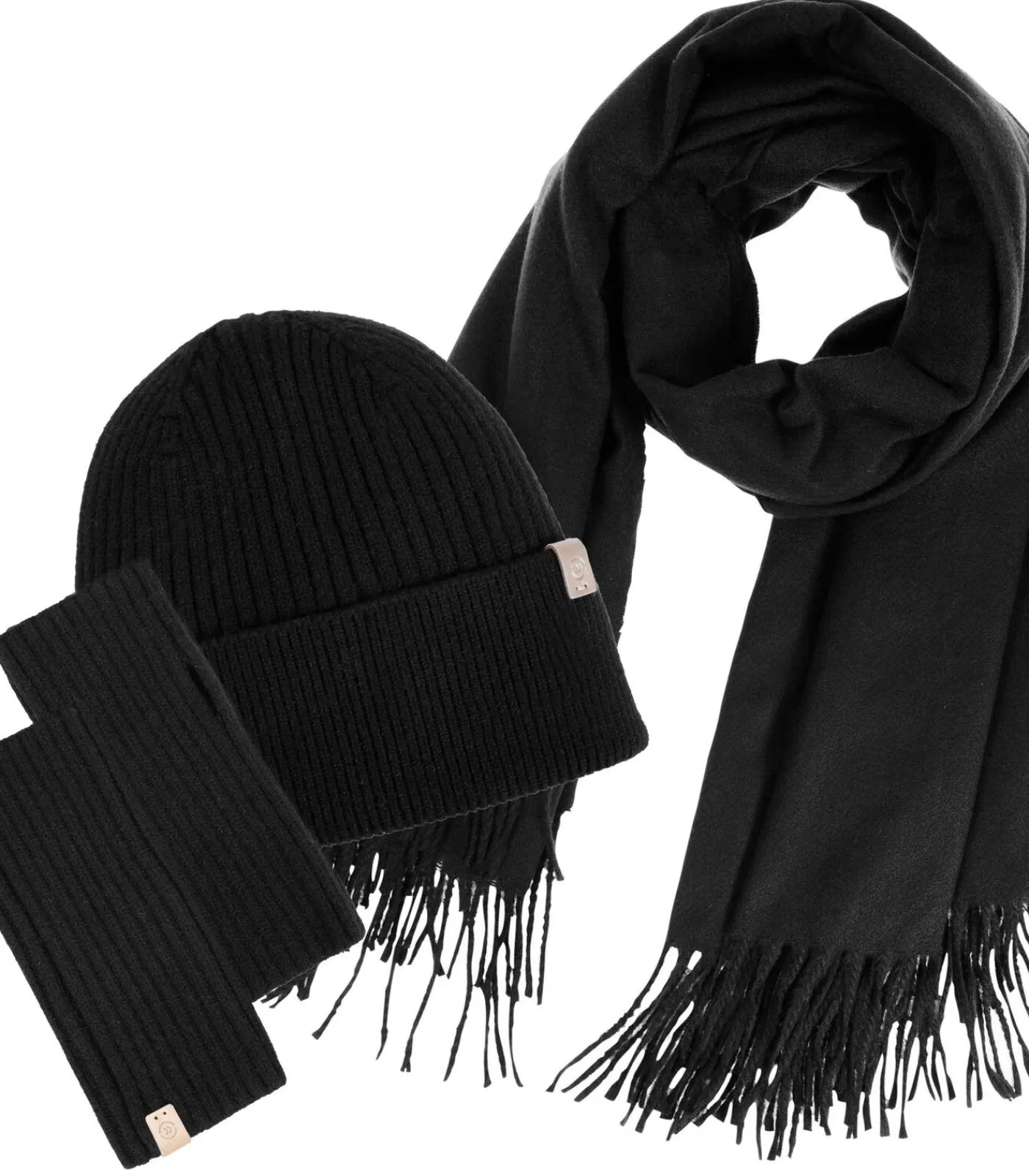 ISOTONER Gebreide dameswanten Zwart black Clearance