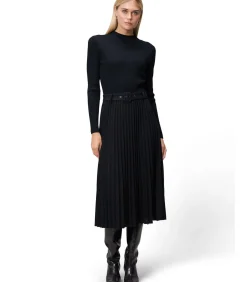 Zero Gebreide jurk black New