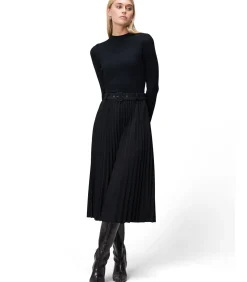 Zero Gebreide jurk black New