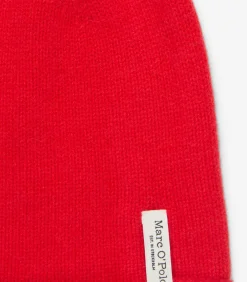 Marc O'Polo Gebreide muts red Hot