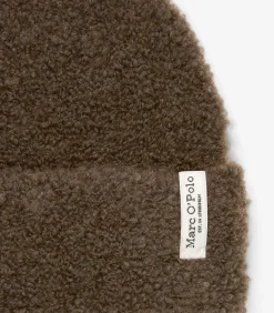 Marc O'Polo Gebreide muts Bouclé brown Online