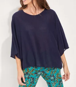 La Fiancée Gebreide oversized damestrui LIMA navyBlue Best