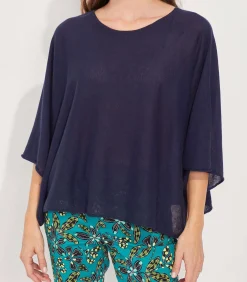 La Fiancée Gebreide oversized damestrui LIMA navyBlue Best