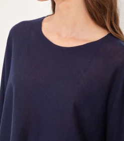 La Fiancée Gebreide oversized damestrui LIMA navyBlue Best