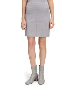 Betty Barclay Gebreide rok darkGrey/beige Outlet