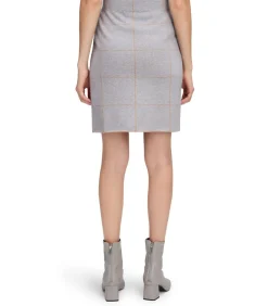Betty Barclay Gebreide rok darkGrey/beige Outlet