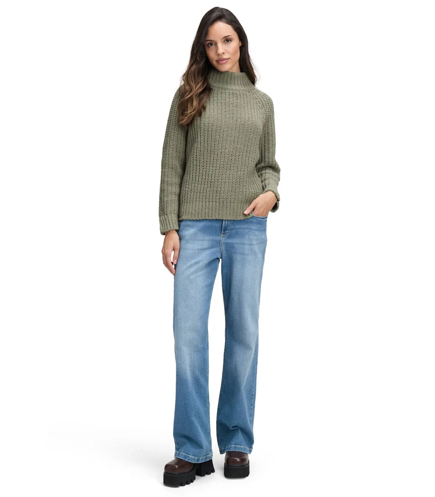 Cartoon Gebreide trui khaki Outlet