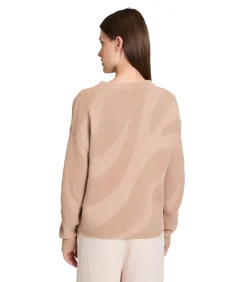 Betty & Co Gebreide trui taupe Clearance
