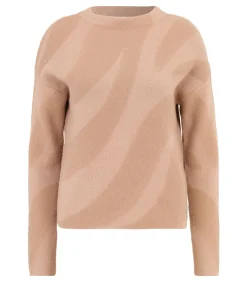 Betty & Co Gebreide trui taupe Clearance