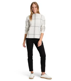 Betty Barclay Gebreide trui creme/gray Discount