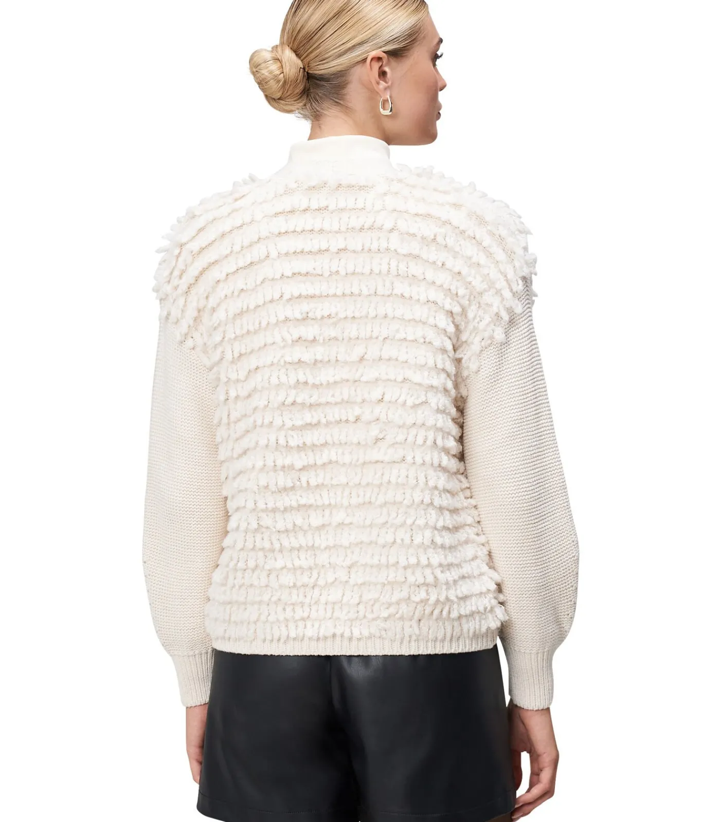 Zero Gebreide vest ivory Sale