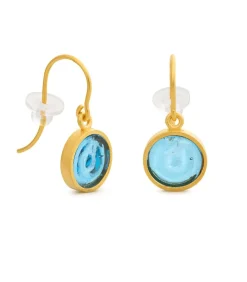 Joidart Gehaakte gouden oorbellen Gaudí Jewelry blauw gold Clearance