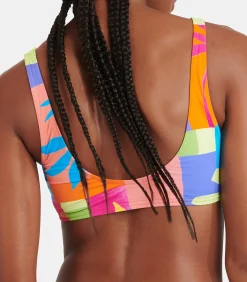 Banana Moon Gekleurde brassière bikinitop PINO RAINBOWRUSH violet