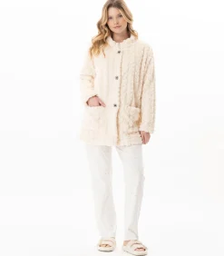 LE CHAT Geknoopt jasje met gevlochten effect ESSENTIEL 174 offWhite Best