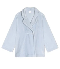 LE CHAT Geknoopt jasje van pluche flanel ESSENTIEL H77A blue