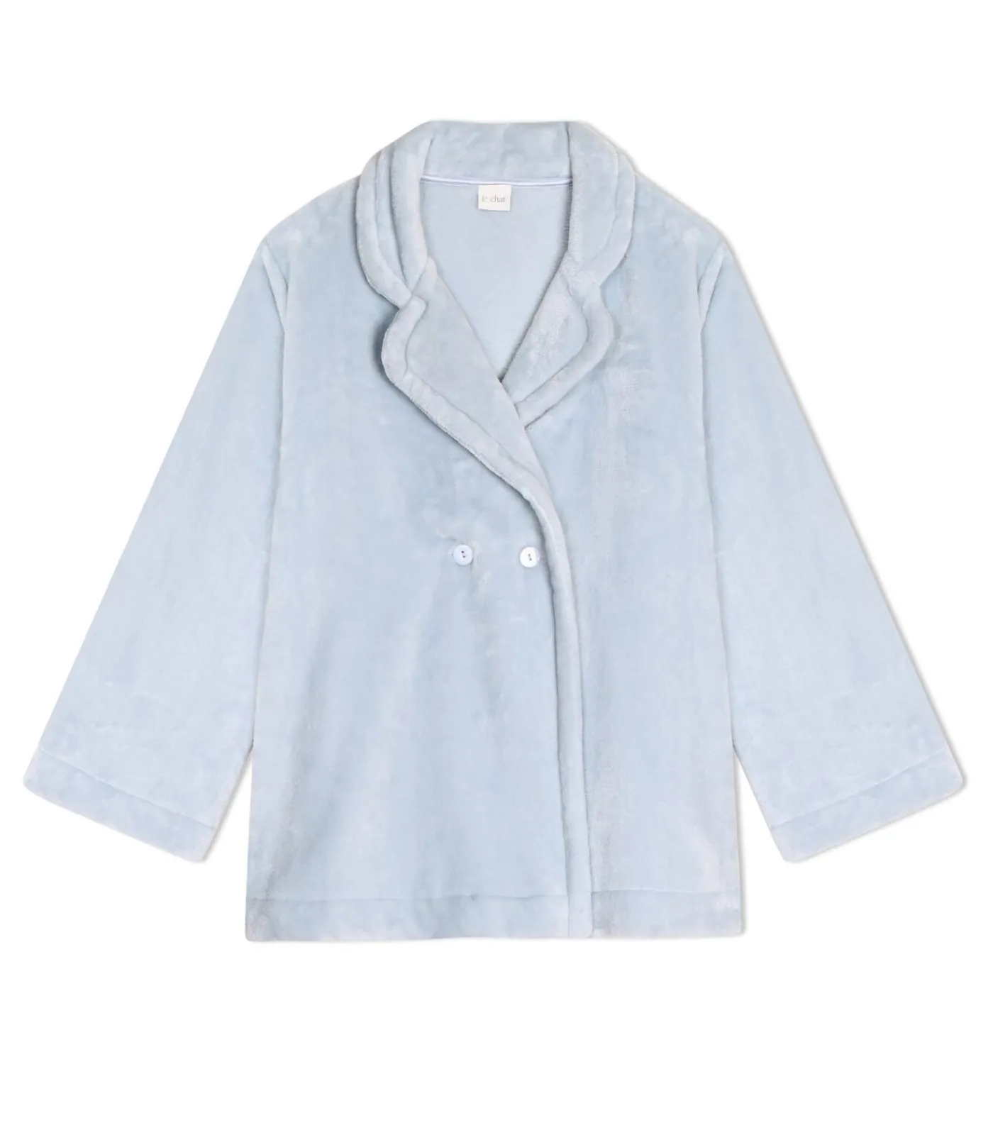 LE CHAT Geknoopt jasje van pluche flanel ESSENTIEL H77A blue