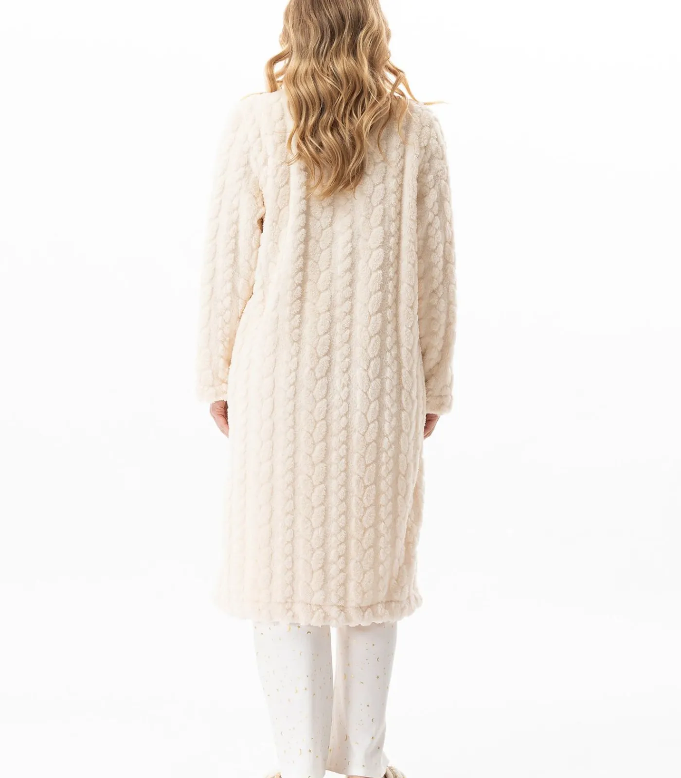 LE CHAT Geknoopte kamerjas met gevlochten effect ESSENTIEL 163 offWhite Clearance