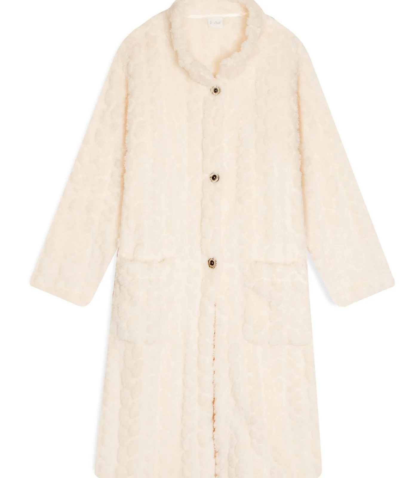LE CHAT Geknoopte kamerjas met gevlochten effect ESSENTIEL 163 offWhite Clearance