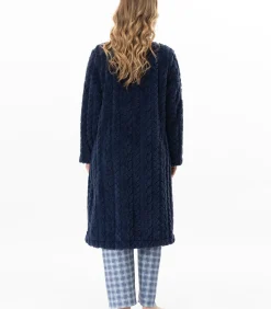 LE CHAT Geknoopte kamerjas met gevlochten effect ESSENTIEL 163 blue Sale