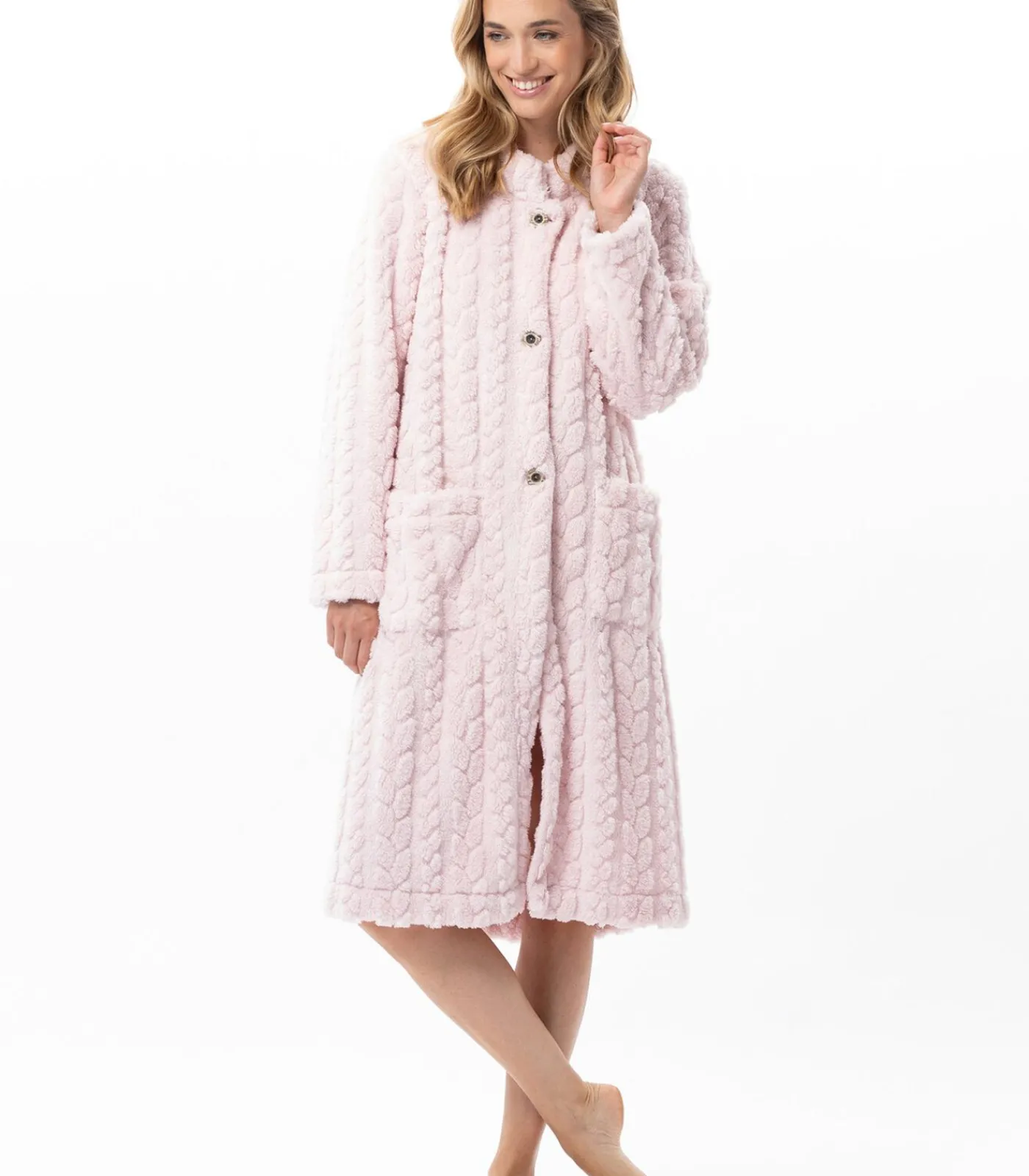 LE CHAT Geknoopte kamerjas met gevlochten effect ESSENTIEL 163 pink
