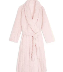 LE CHAT Gekruiste badjas met gevlochten effect ESSENTIEL 160 pink Best