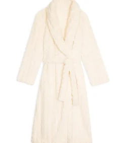LE CHAT Gekruiste badjas met gevlochten effect ESSENTIEL 160 offWhite Outlet