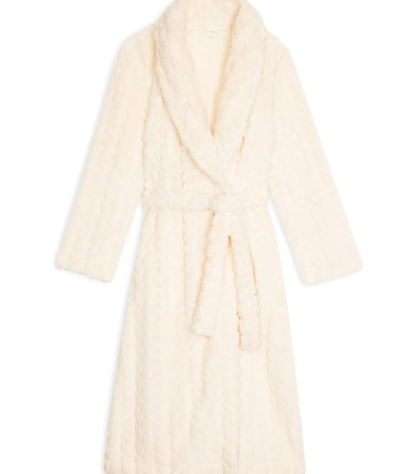 LE CHAT Gekruiste badjas met gevlochten effect ESSENTIEL 160 offWhite Outlet