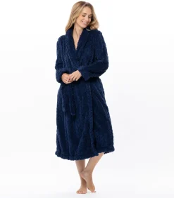 LE CHAT Gekruiste badjas met gevlochten effect ESSENTIEL 160 blue Discount