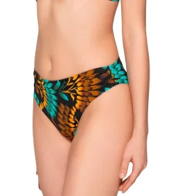 LUNA Geplooid zwembroekje 5cm EMERALD multicolor Discount