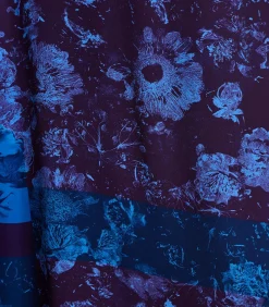 La Fée Maraboutée Geprinte pruim uitlopende midirok violet Sale