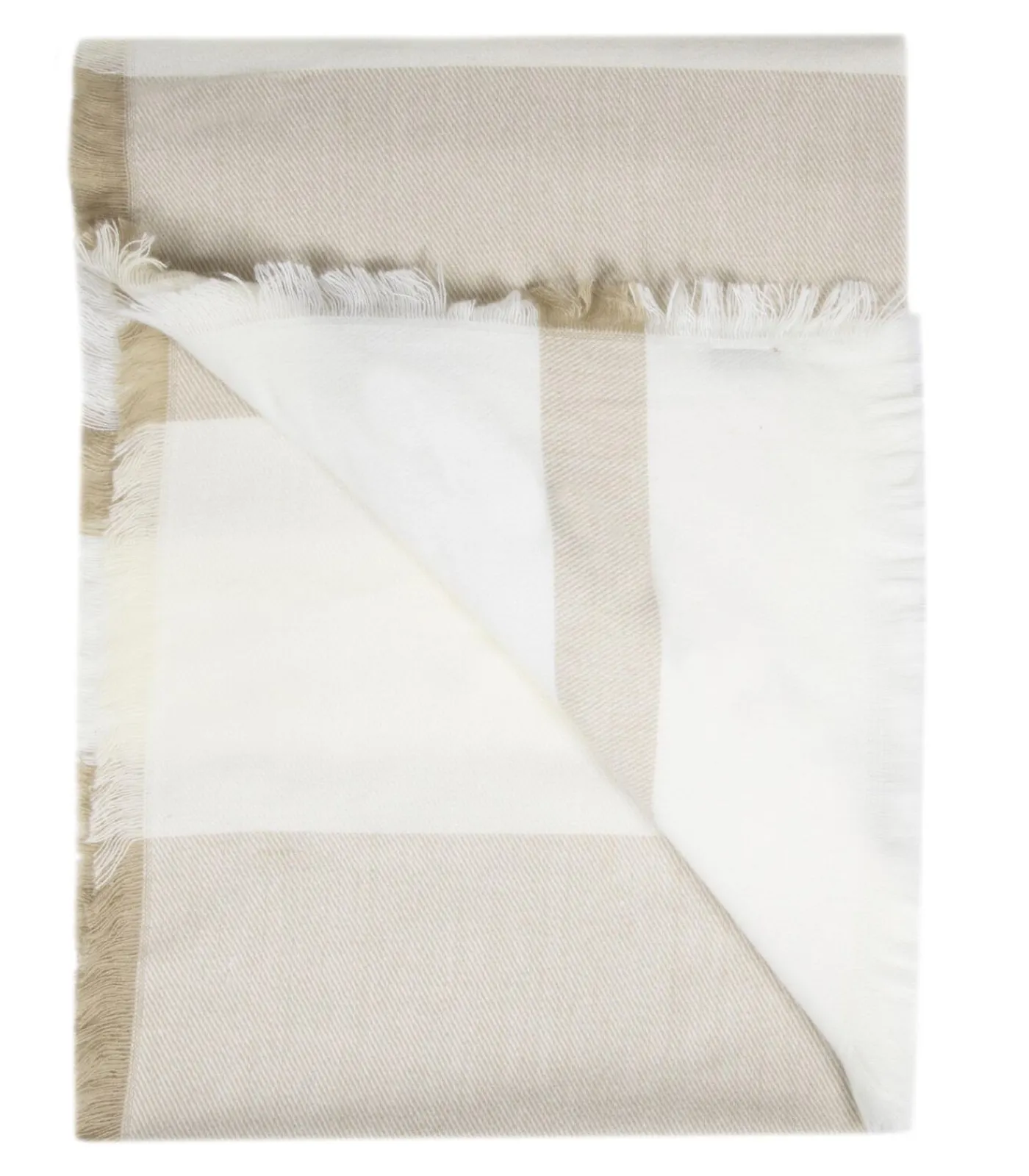 ISOTONER Geruite damessjaal Soft Touch Crème multicolor Discount