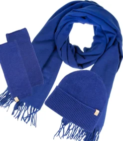 ISOTONER Geruite damessjaal Soft Touch Koningsblauw darkBlue Hot