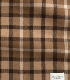 Marc O'Polo Geruite wollen sjaal lightBeige Outlet