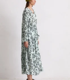 Marc O'Polo Gespreide jurk met all-over relaxte print lightBlue Best