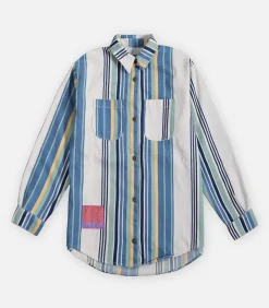 Oxbow Gestreept denim overhemd STRIPE multicolor Online