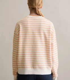 Marc O’Polo DENIM Gestreept oversized sweatshirt orange Sale