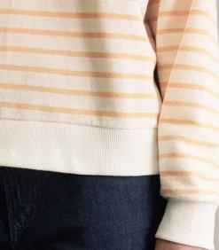 Marc O’Polo DENIM Gestreept oversized sweatshirt orange Sale