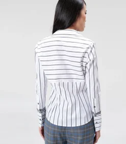 Smart & Joy Gestreept shirt white