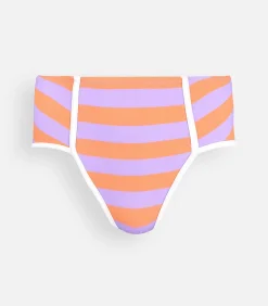 Oxbow Gestreepte surf hoge taille BERRY orange Best